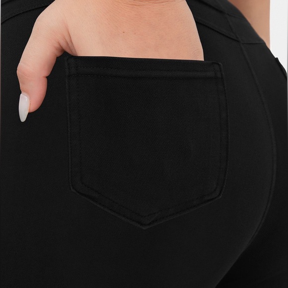 Halara Flex High Waisted Stretchy Knit Denim Plus Size Jeggings - Picture 12 of 14